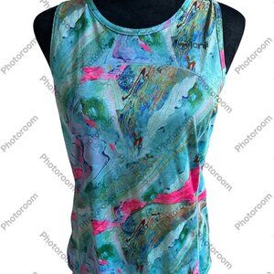 Janji Medium Multicolor Abstract Activewear Tank